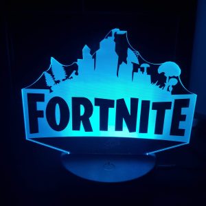 Lampe Veilleuse à LED illustration logo Fortnite