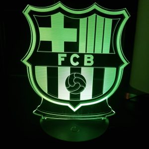Lampe Veilleuse à LED illustration FC Barcelone