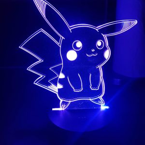 Lampe Veilleuse à LED illustration Pikachu