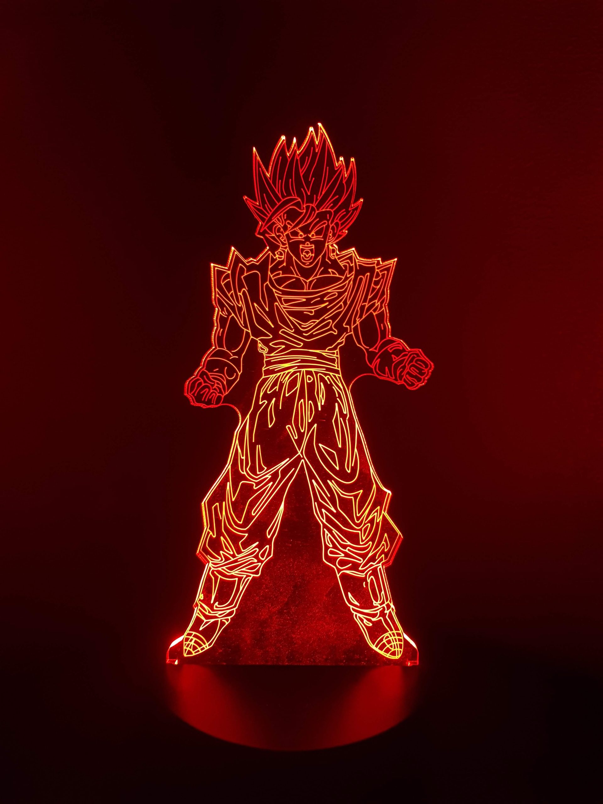 Lampe Veilleuse à LED illustration Goku debout - DBZ