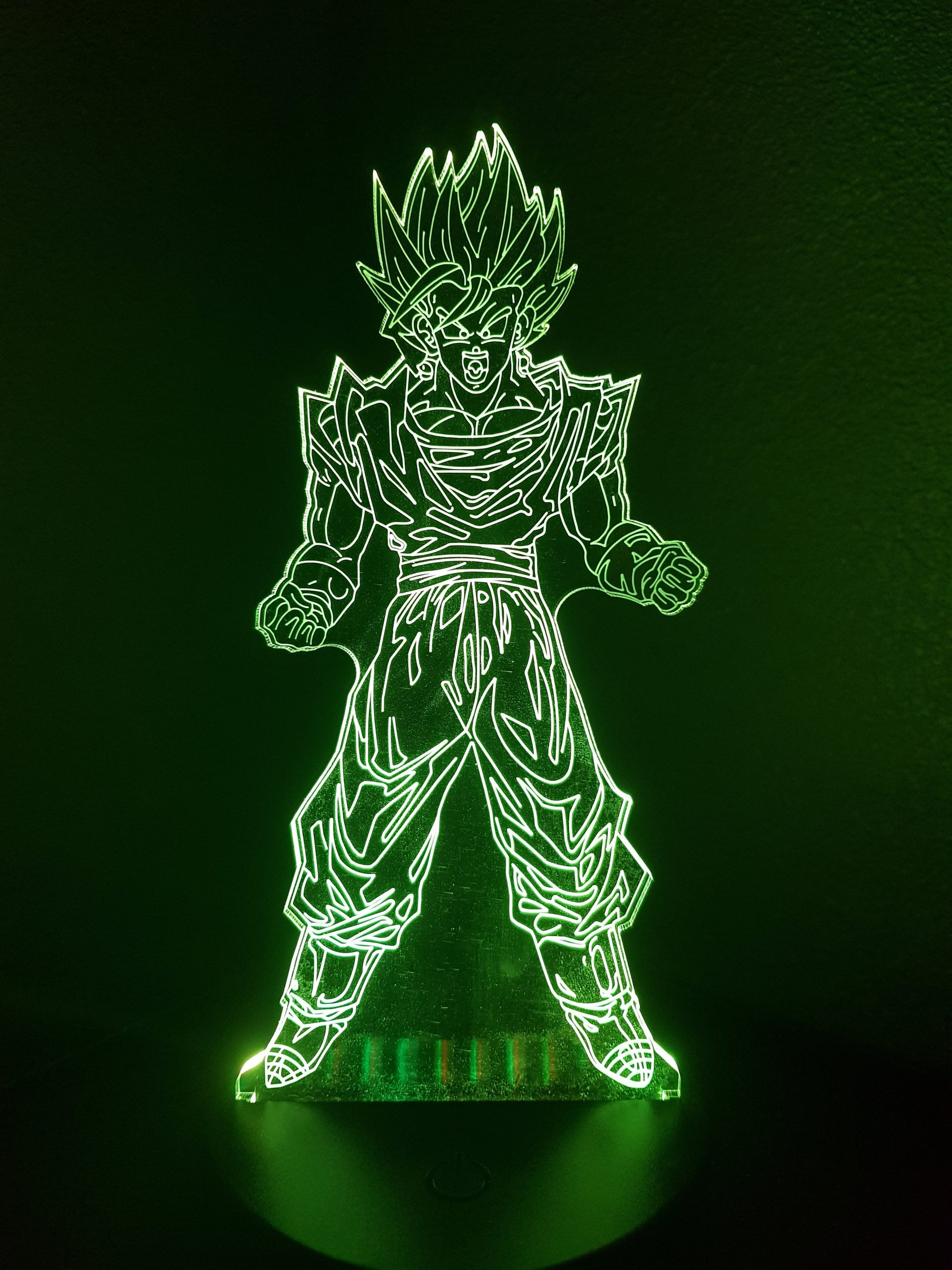 Lampe Veilleuse à LED illustration Goku debout - DBZ – Image 4