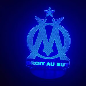 Lampe Veilleuse à LED illustration OM - Olympique de Marseille