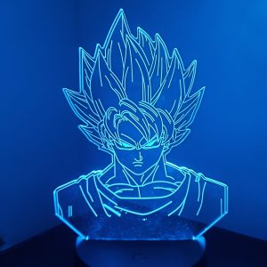 Lampe Veilleuse à LED illustration Goku portrait - DBZ