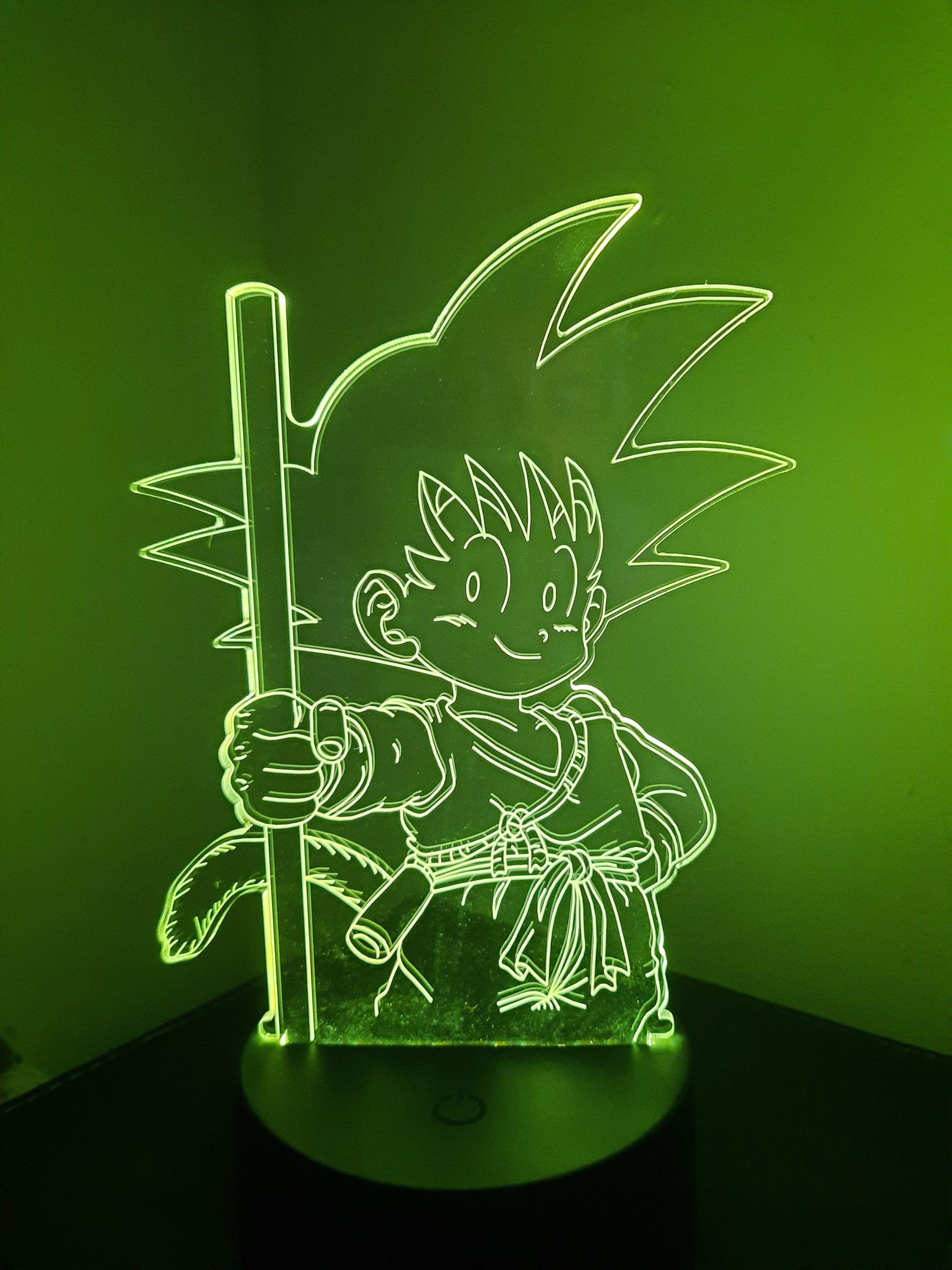 Lampe Veilleuse à LED illustration Goku enfant - DBZ – Image 3