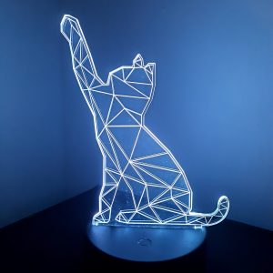 Lampe Veilleuse à LED illustration Chat