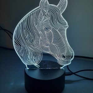Lampe Veilleuse à LED illustration Cheval
