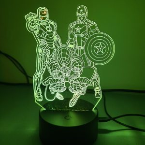 Lampe Veilleuse à LED illustration Marvel