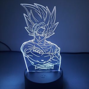 Lampe Veilleuse à LED illustration Vegeta portrait - DBZ