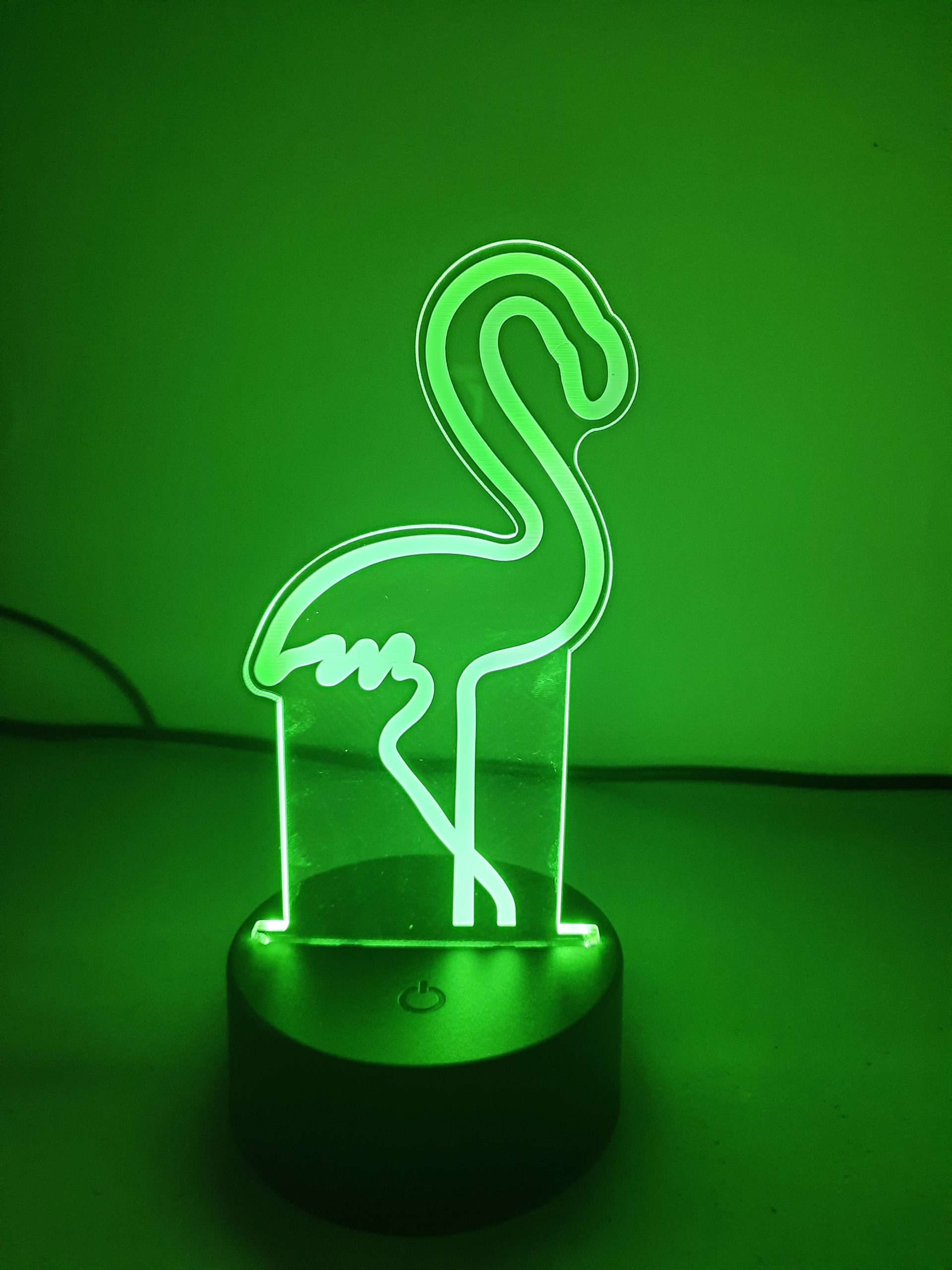 Lampe Veilleuse à LED illustration Flamant rose – Image 7
