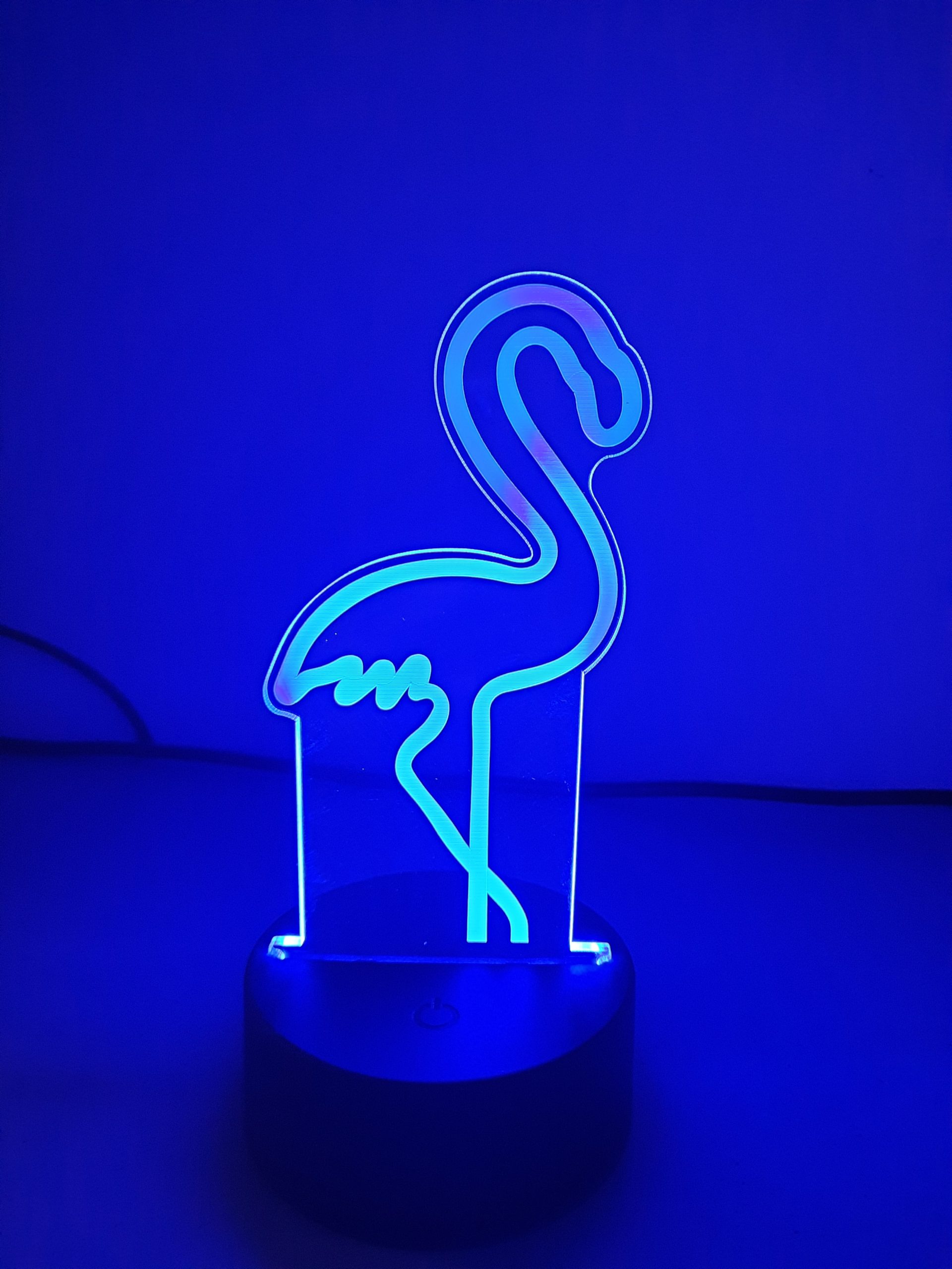 Lampe Veilleuse à LED illustration Flamant rose – Image 6