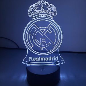 Lampe Veilleuse à LED illustration Real Madrid