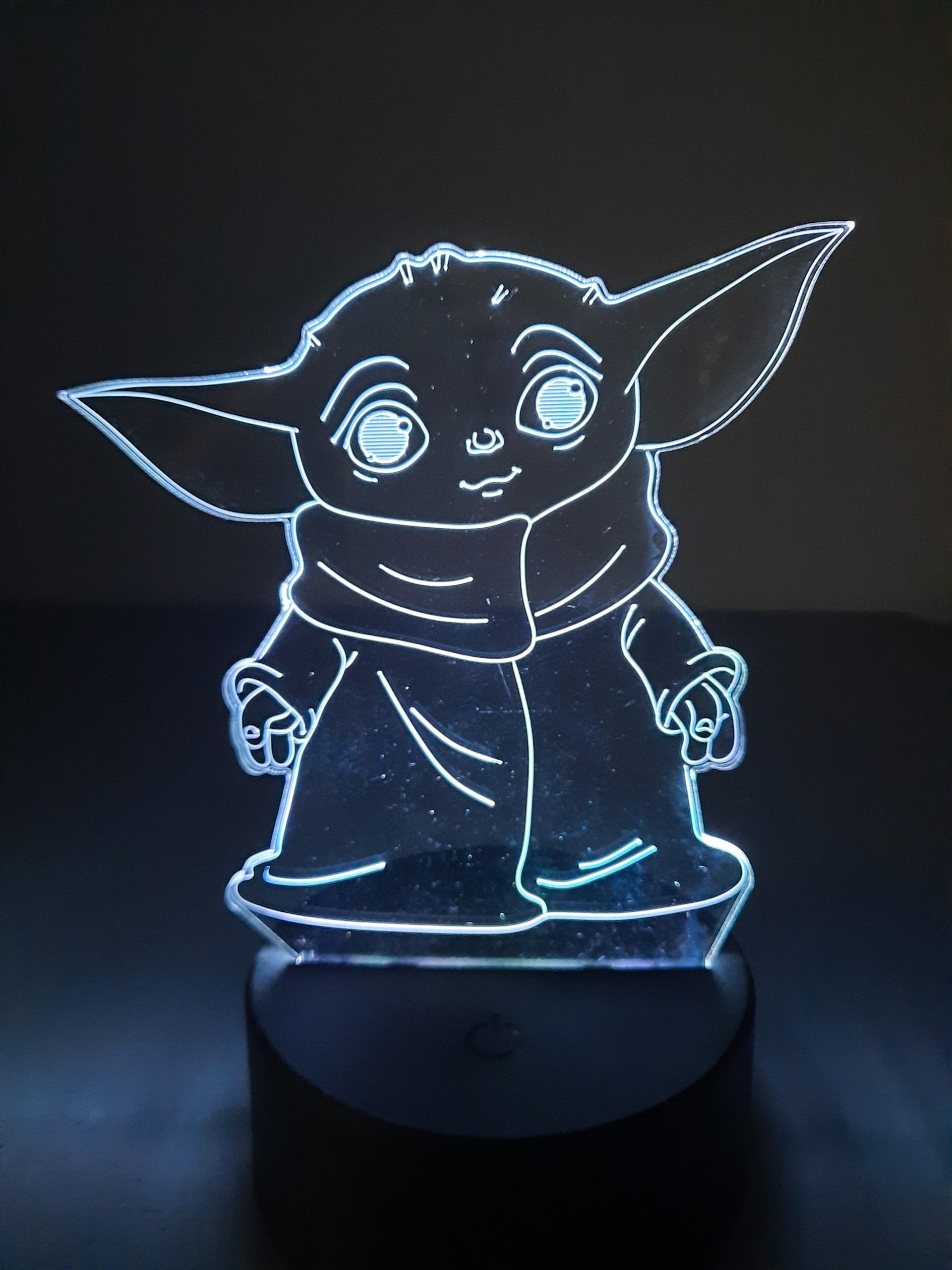 Lampe Veilleuse à LED illustration bébé Yoda - Star Wars – Image 3