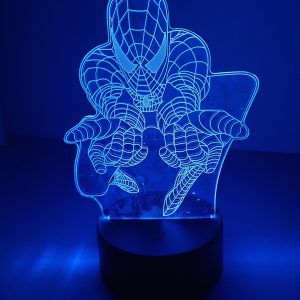 Lampe Veilleuse à LED illustration Spider-Man