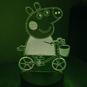 Lampe Veilleuse à LED illustration Peppa Pig