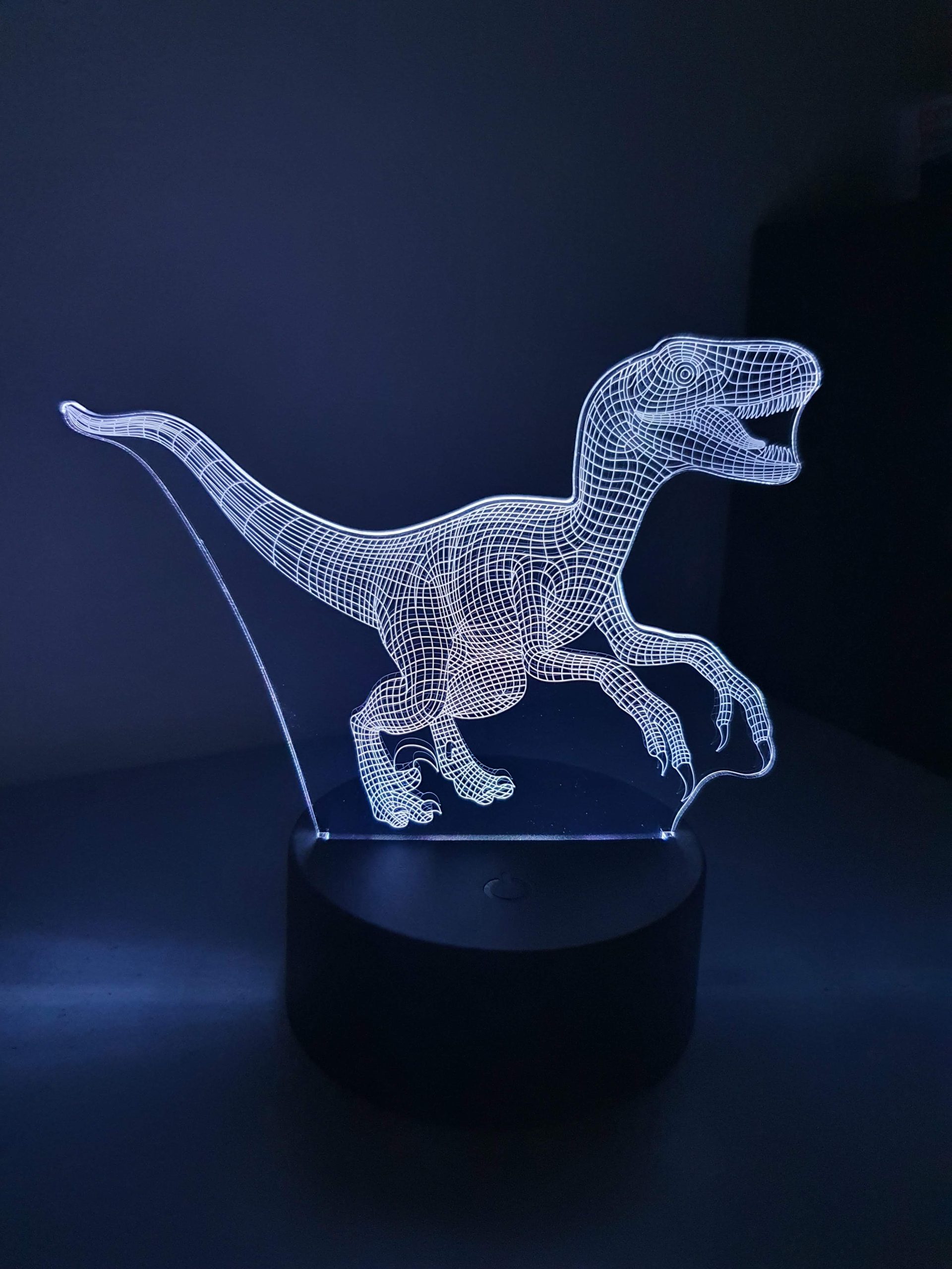 Lampe Veilleuse à LED illustration Dinosaure Tyrannosaure