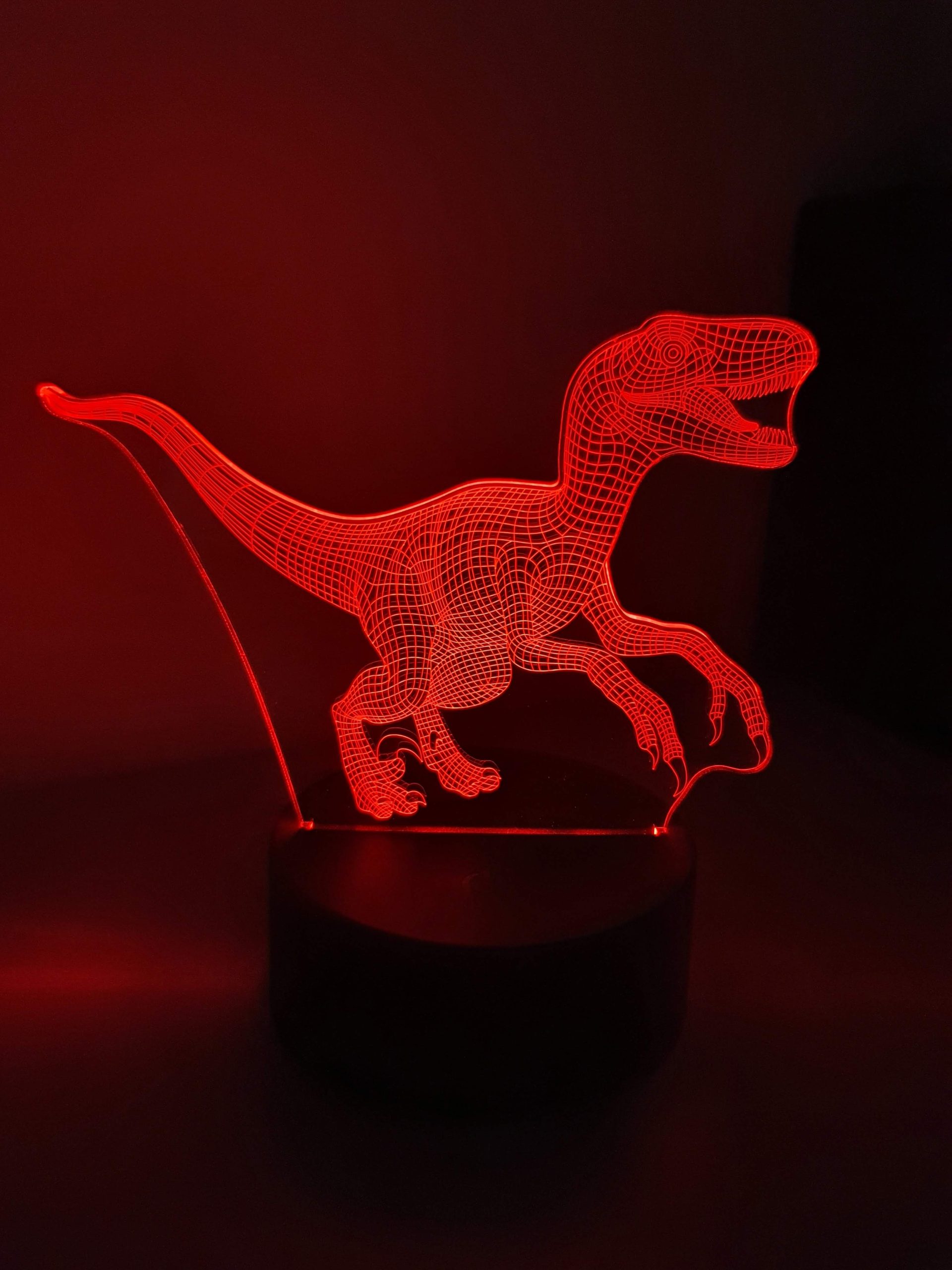 Lampe Veilleuse à LED illustration Dinosaure Tyrannosaure – Image 7