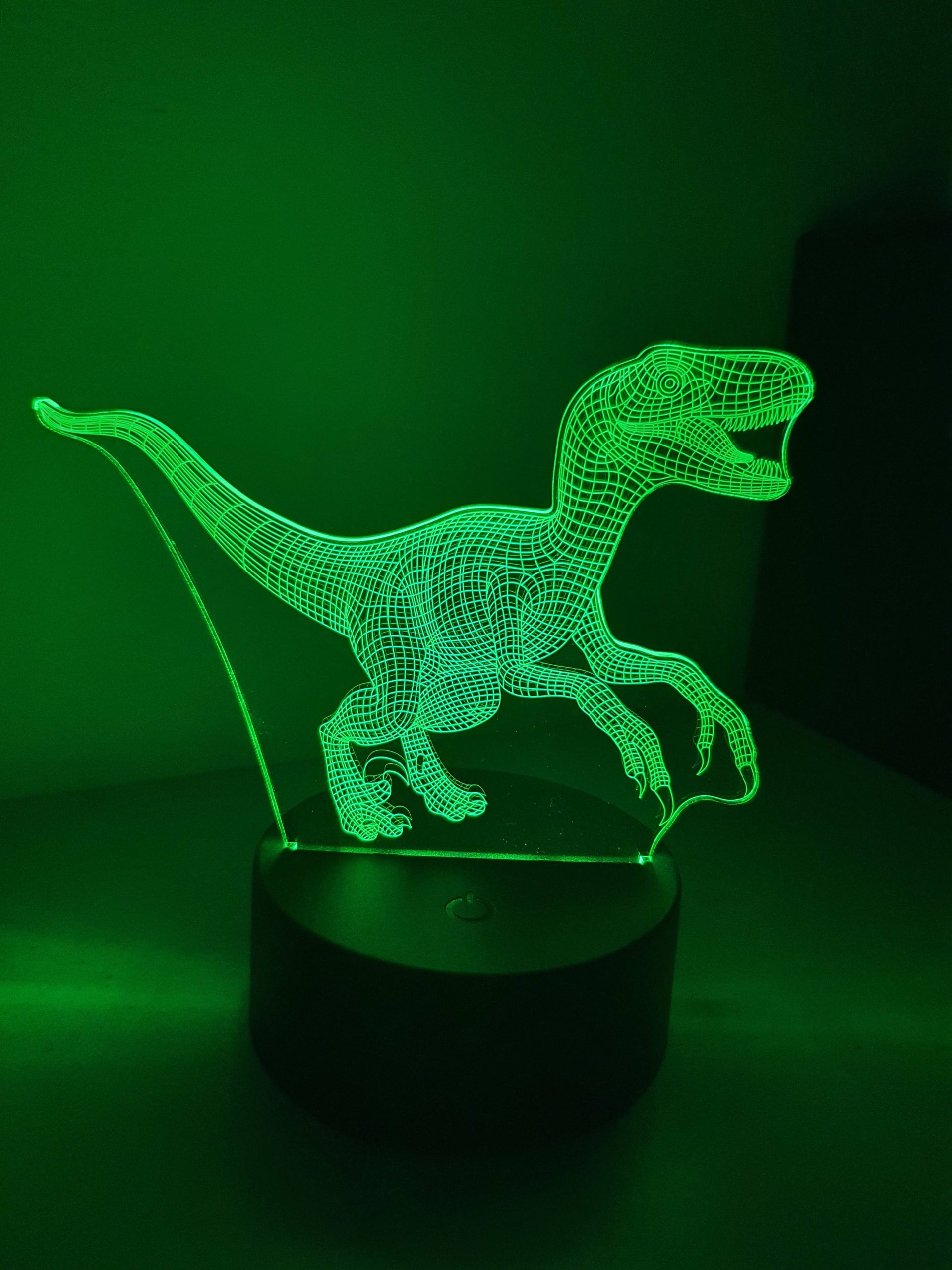 Lampe Veilleuse à LED illustration Dinosaure Tyrannosaure – Image 6