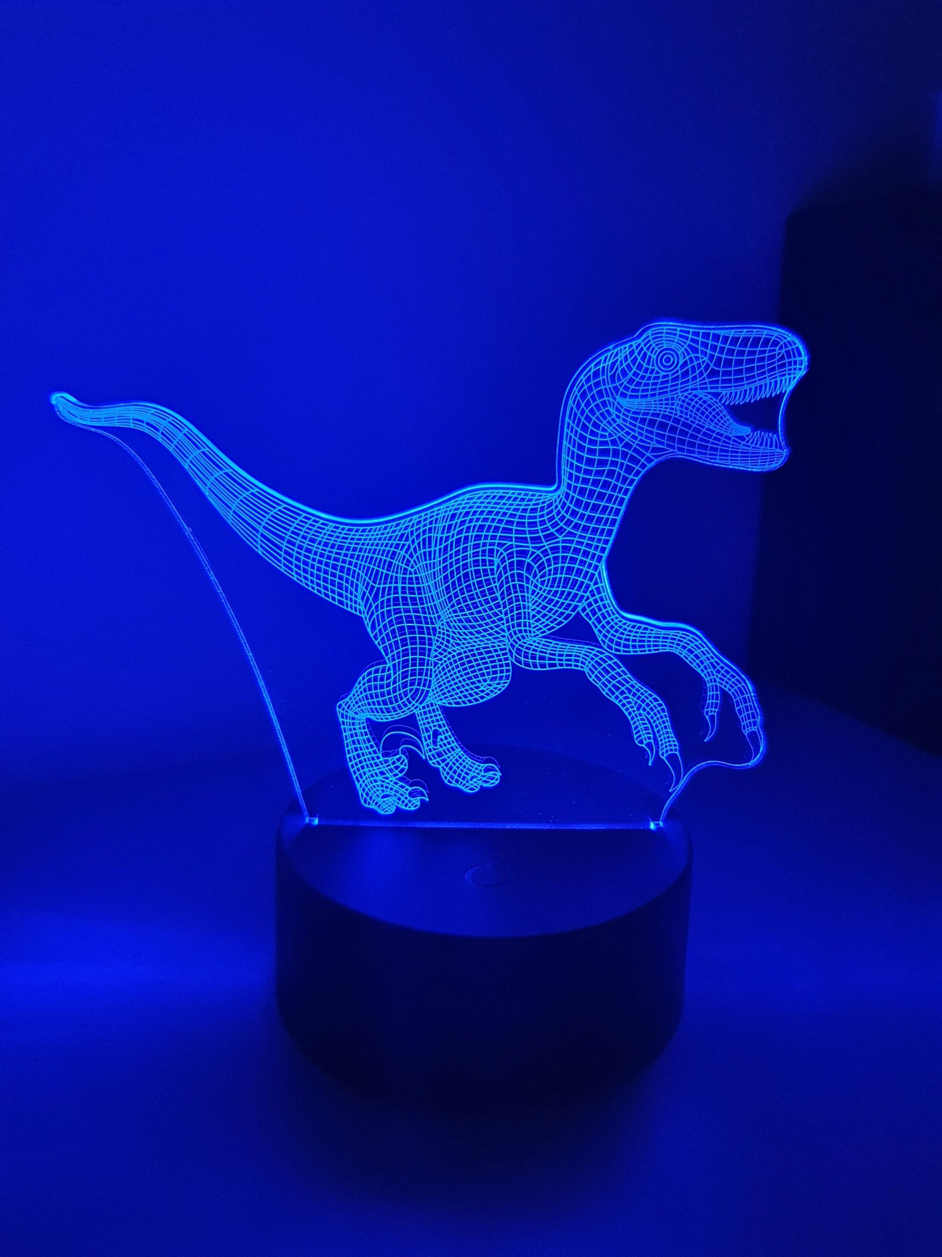 Lampe Veilleuse à LED illustration Dinosaure Tyrannosaure – Image 5