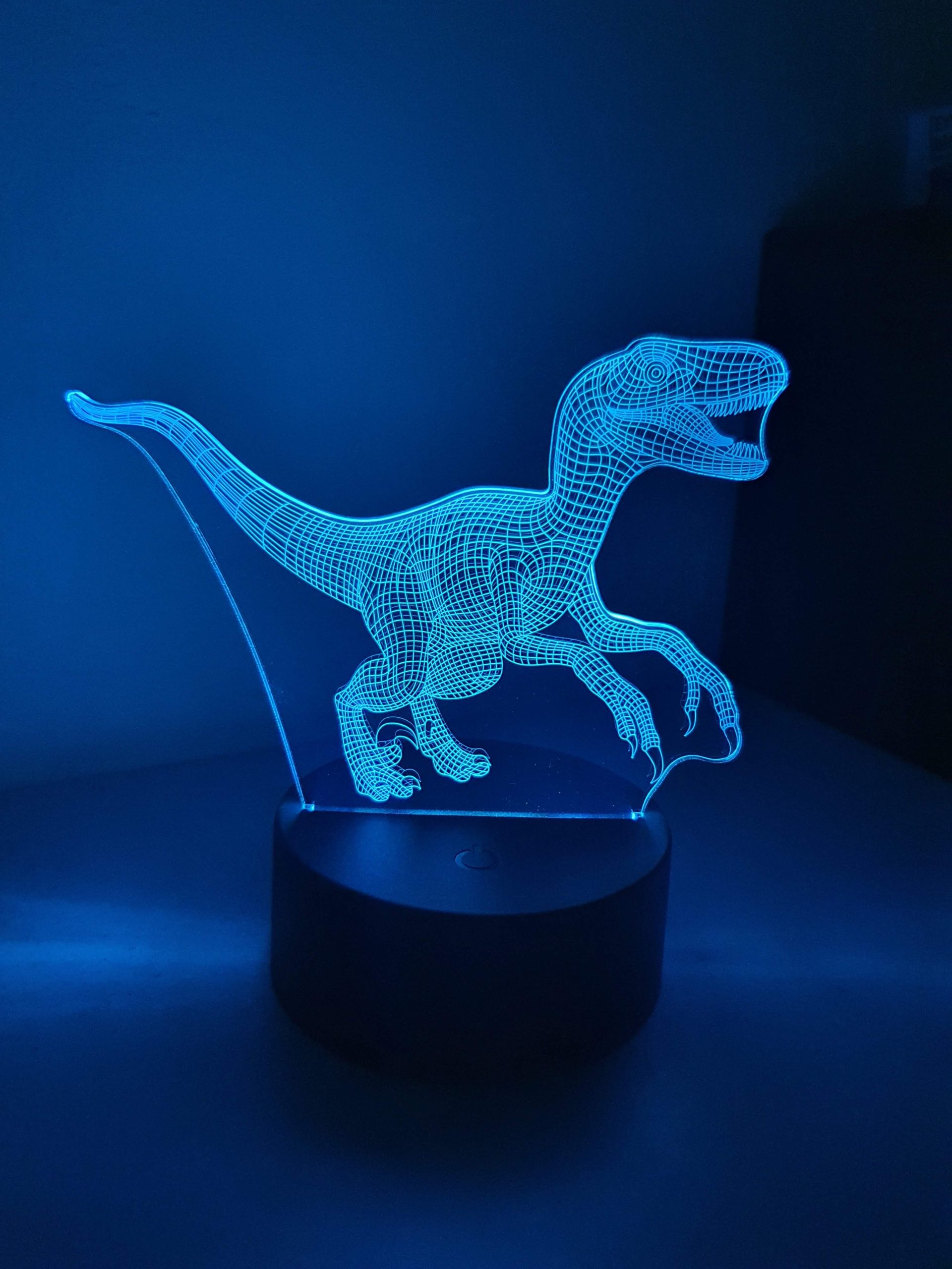 Lampe Veilleuse à LED illustration Dinosaure Tyrannosaure – Image 2