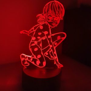Lampe Veilleuse à LED illustration Miraculous - Ladybug
