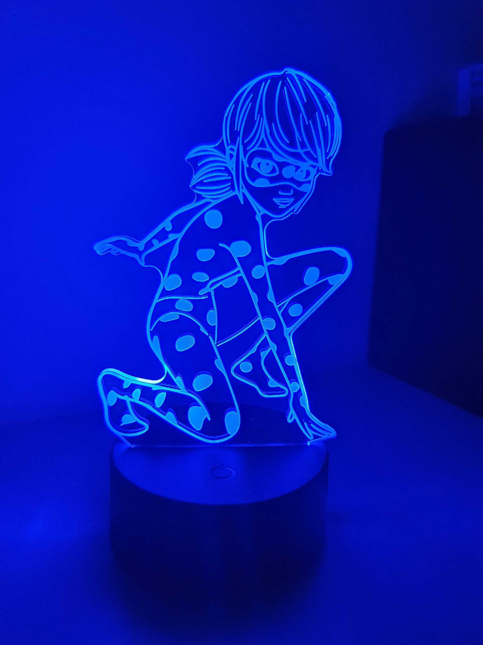 Lampe Veilleuse à LED illustration Miraculous - Ladybug – Image 5