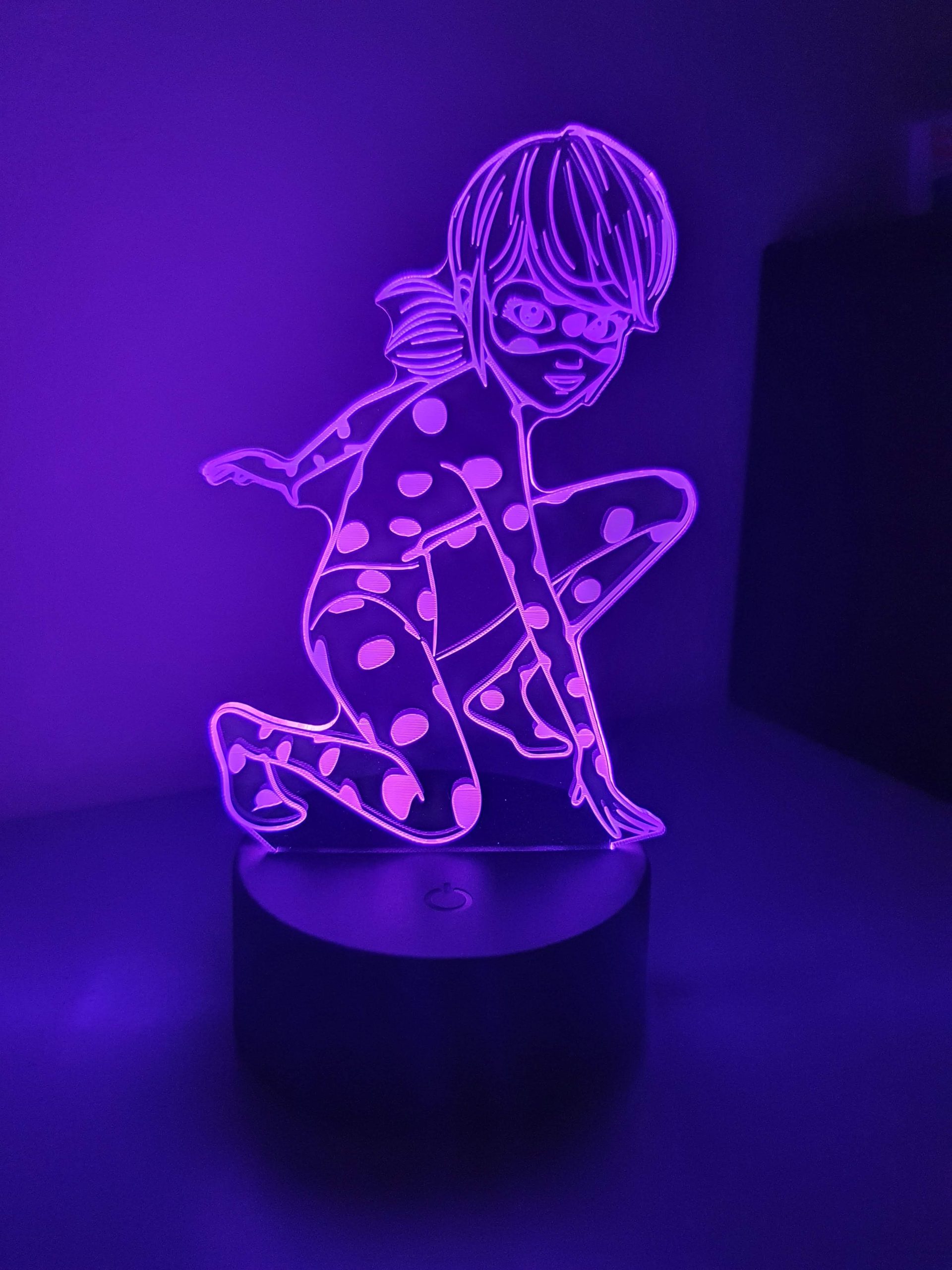 Lampe Veilleuse à LED illustration Miraculous - Ladybug – Image 3