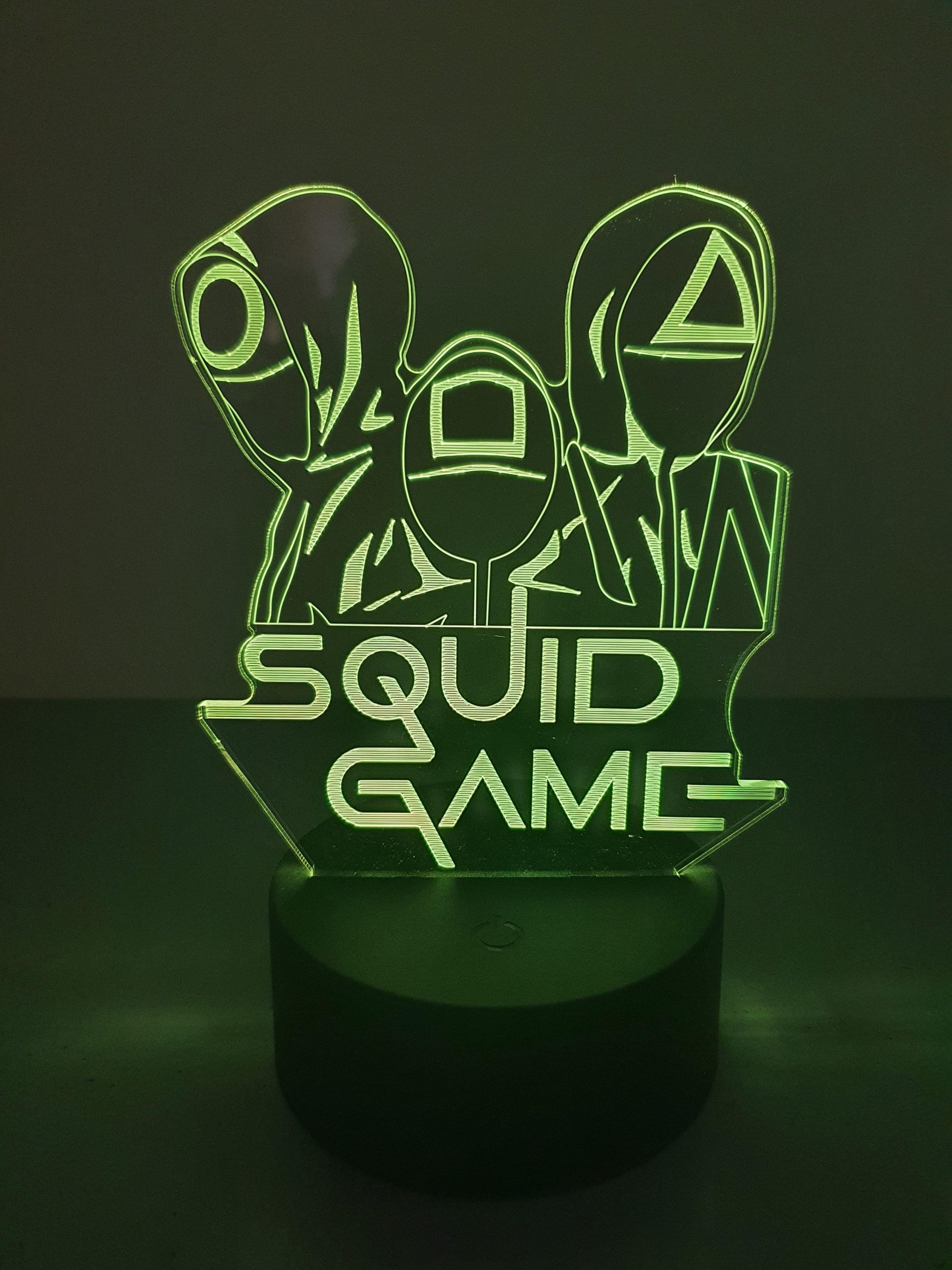 Lampe Veilleuse à LED illustration Squid Game