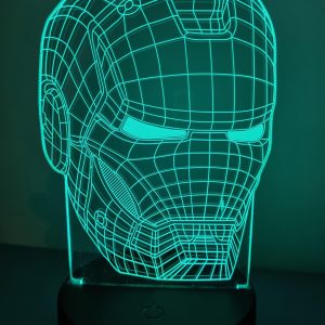 Lampe Veilleuse à LED illustration Iron Man