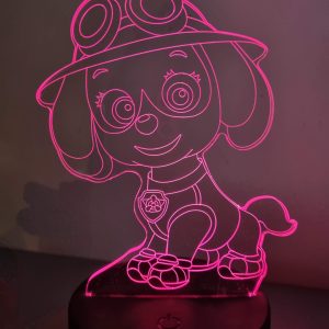 Lampe Veilleuse à LED illustration Stella Pat Patrouille