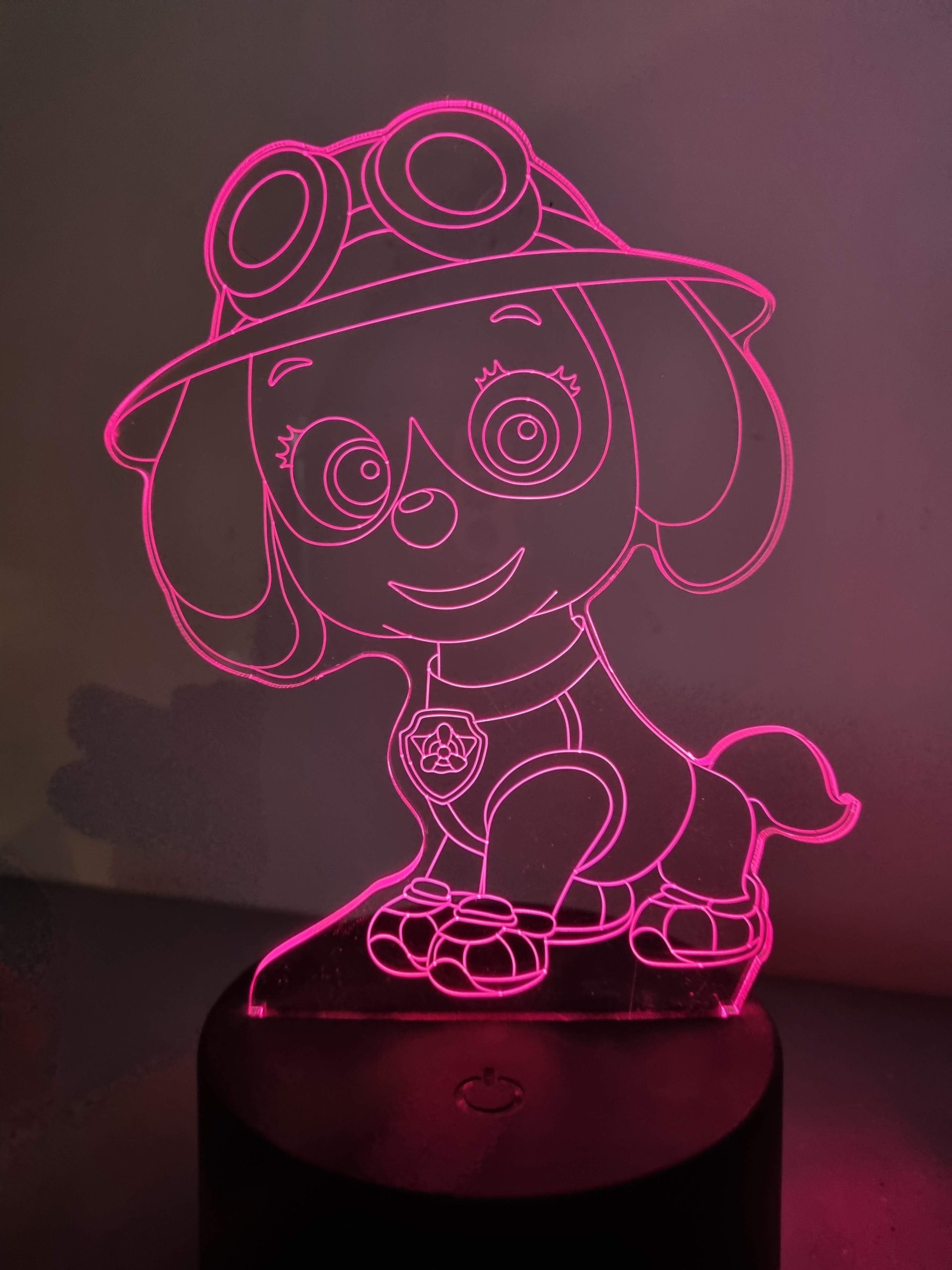 Lampe Veilleuse à LED illustration Stella Pat Patrouille