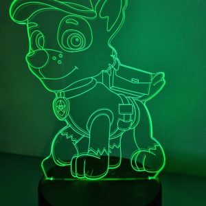Lampe Veilleuse à LED illustration Rocky Pat Patrouille