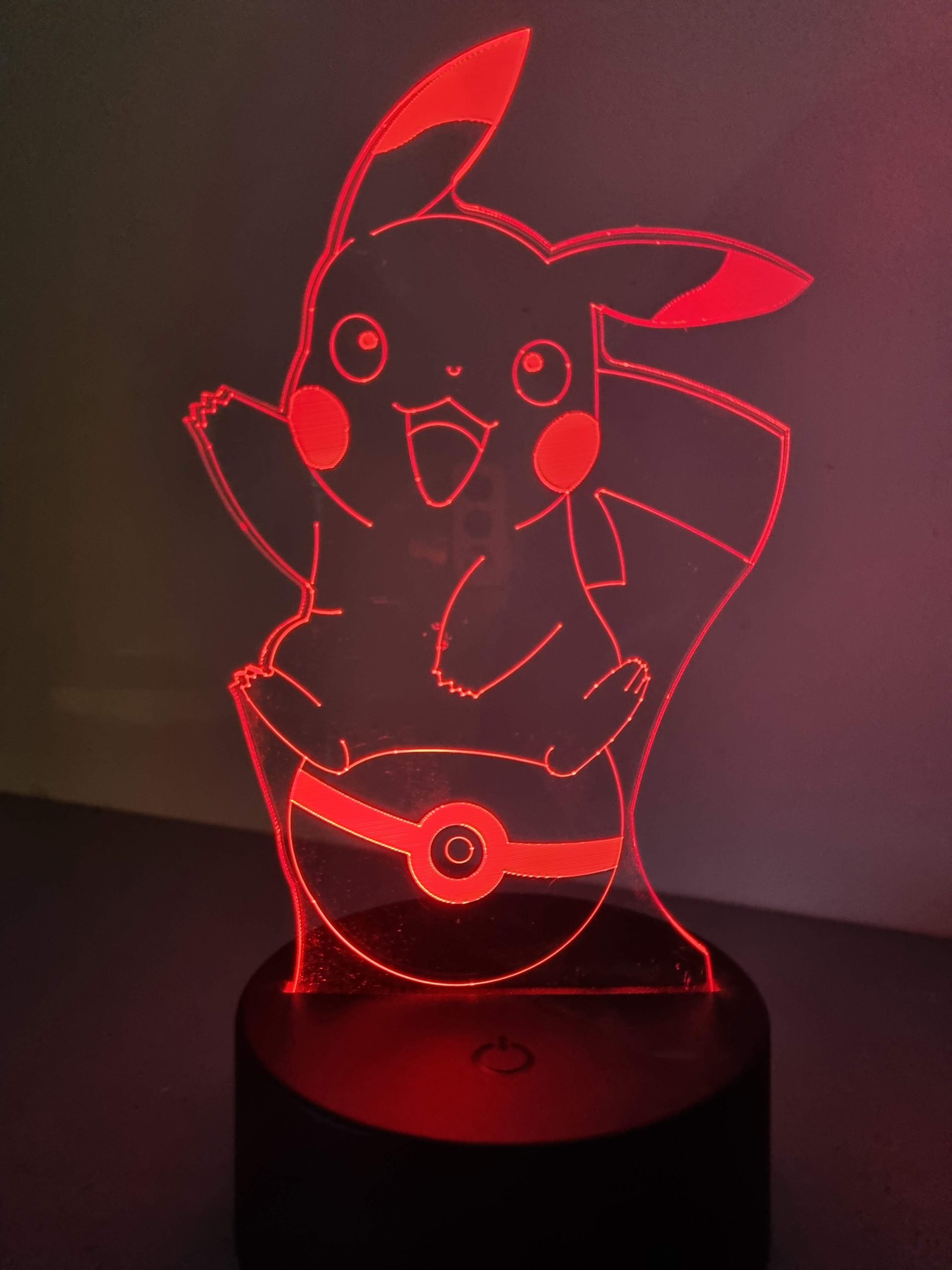 Lampe Veilleuse à LED illustration Pikachu - Pokeball – Image 7