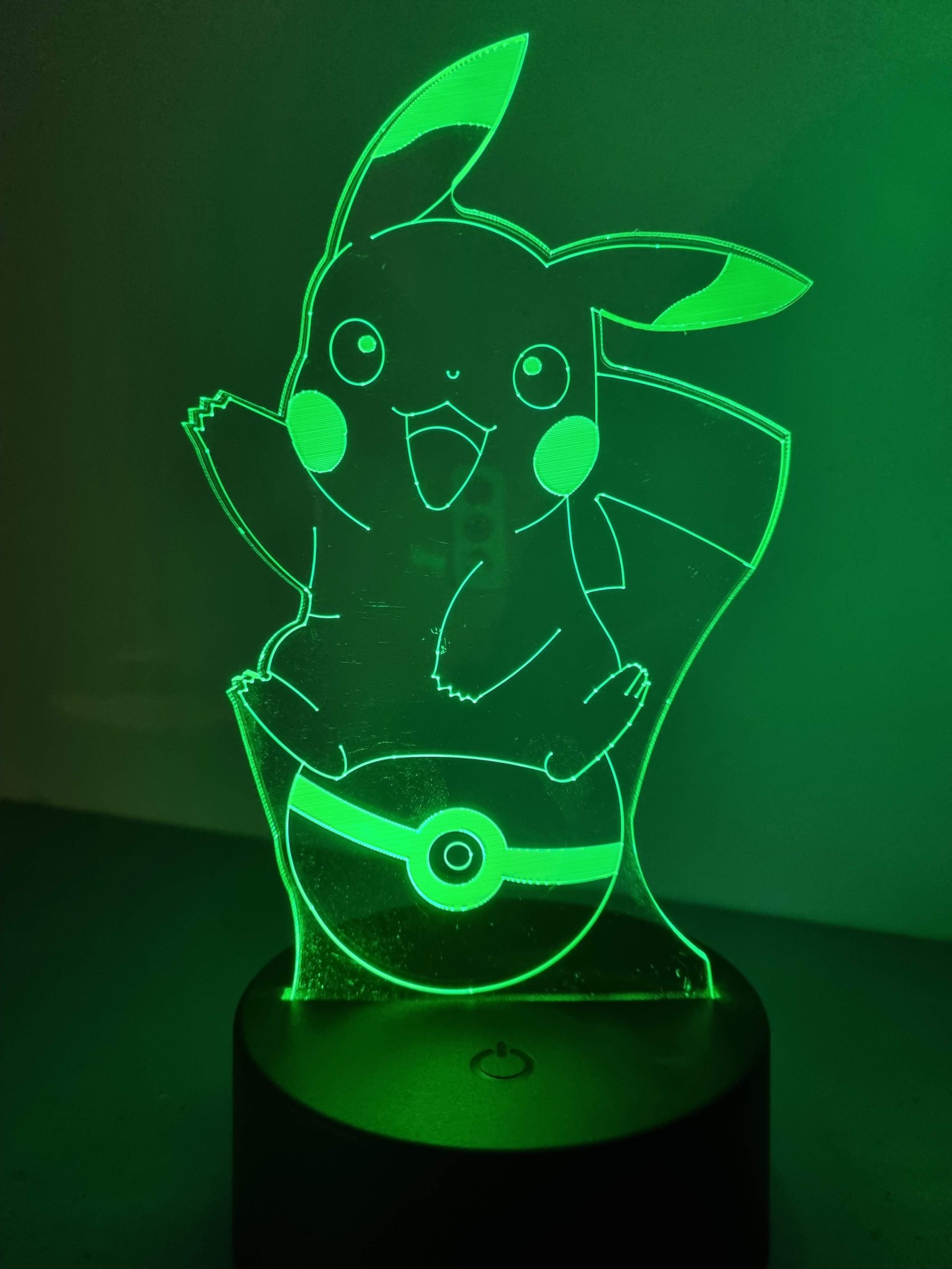 Lampe Veilleuse à LED illustration Pikachu - Pokeball – Image 6