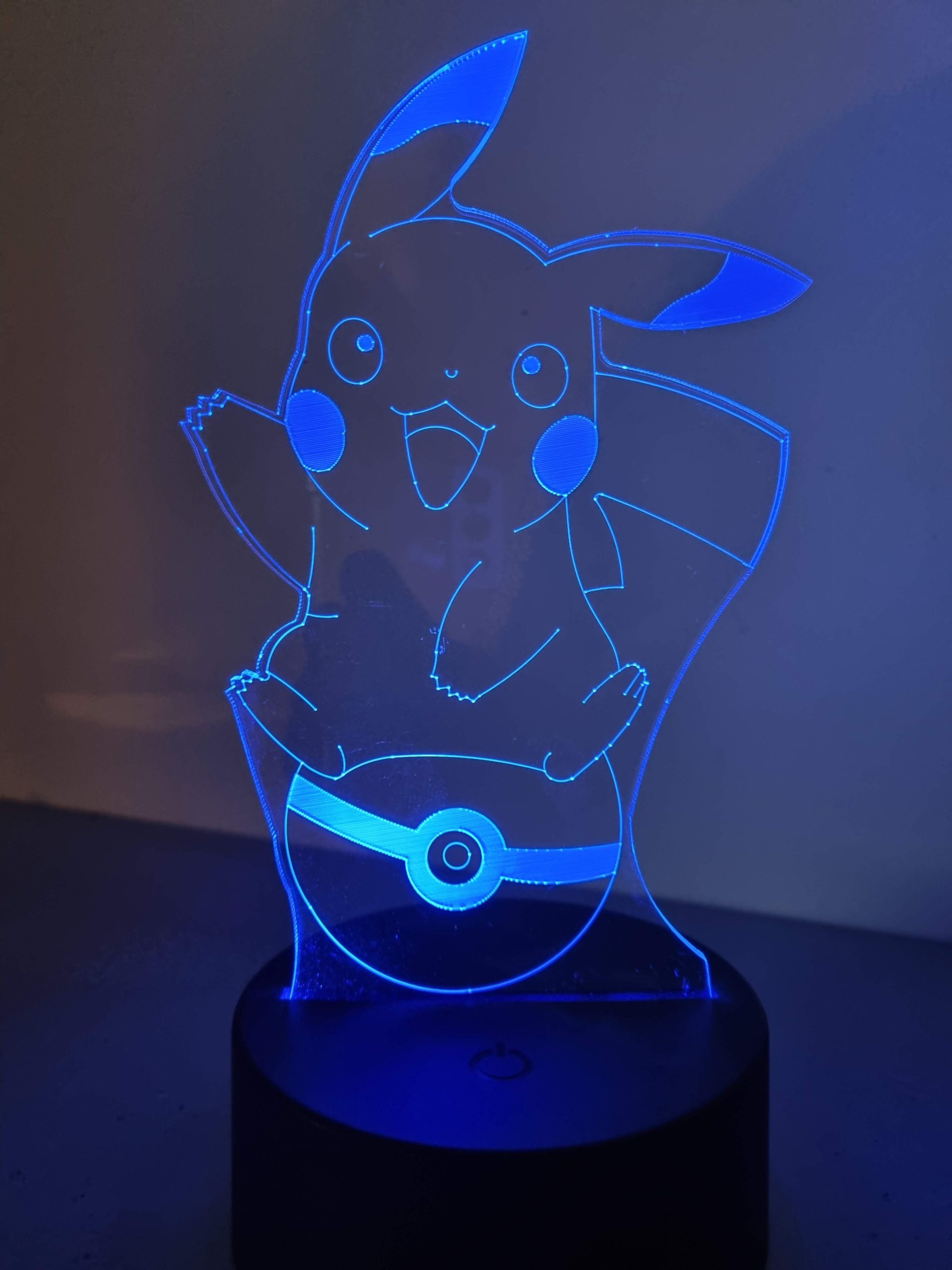 Lampe Veilleuse à LED illustration Pikachu - Pokeball – Image 5