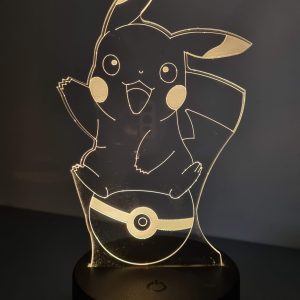 Lampe Veilleuse à LED illustration Pikachu - Pokeball