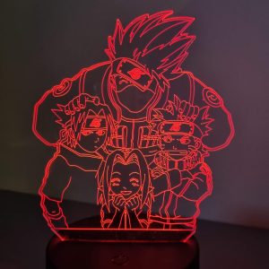 Lampe Veilleuse à LED illustration Team Naruto