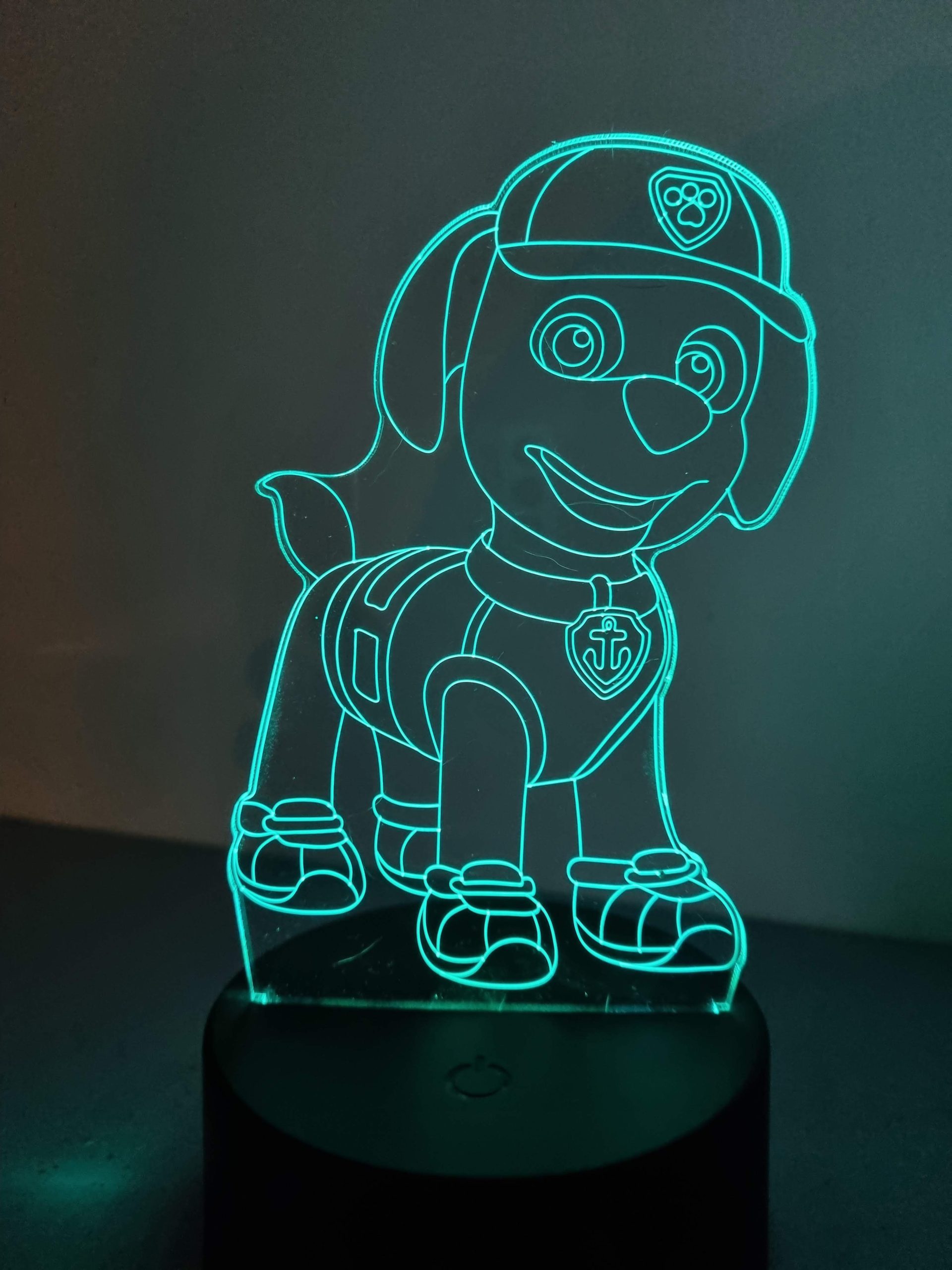 Lampe Veilleuse à LED illustration Zuma Pat Patrouille – Image 3