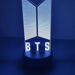 Lampe Veilleuse à LED illustration logo BTS