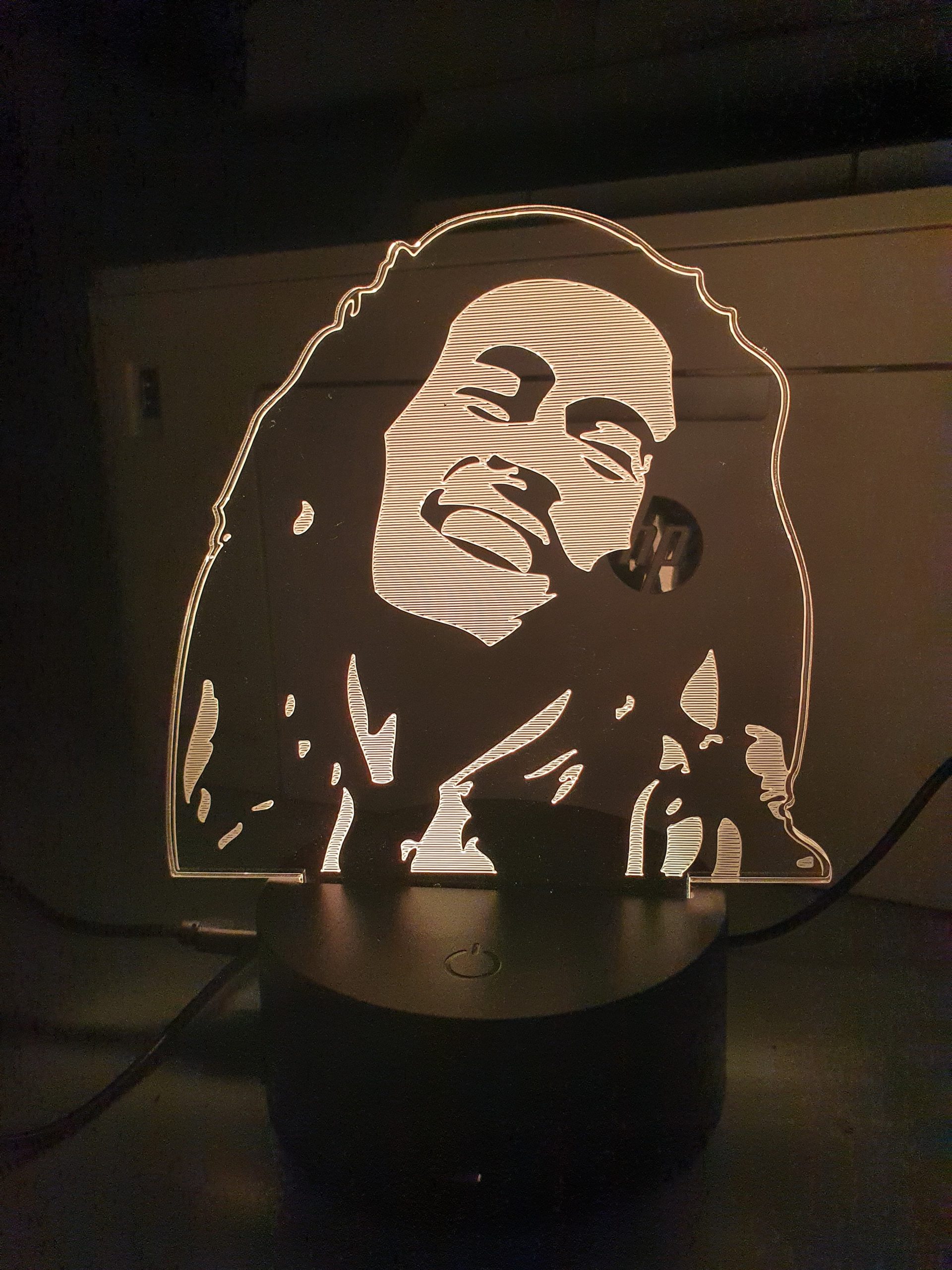 Lampe Veilleuse à LED illustration Bob Marley – Image 4