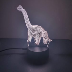 Lampe Veilleuse à LED illustration Dinosaure Diplodocus