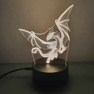 Lampe Veilleuse à LED illustration Dragon