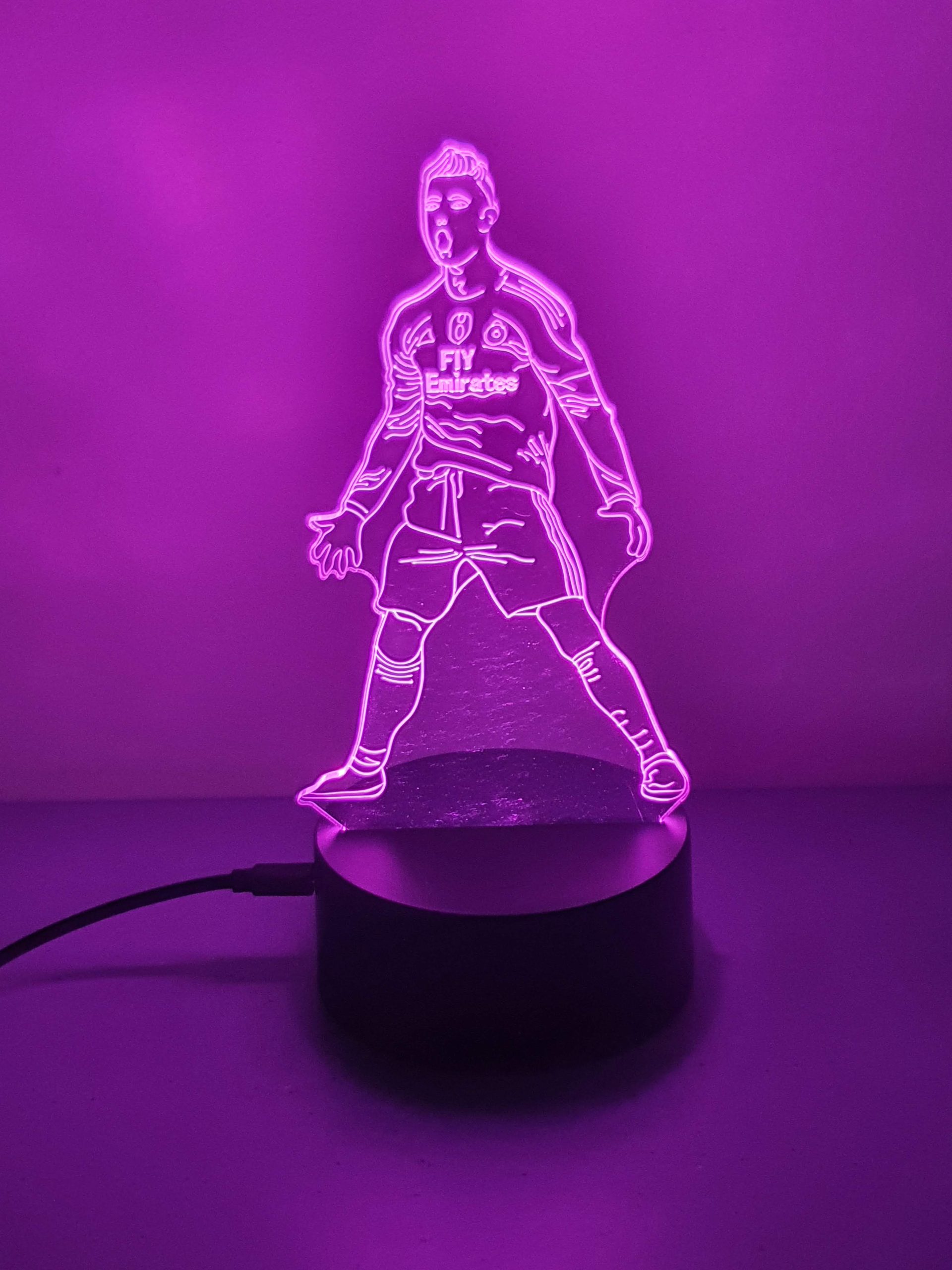 Lampe Veilleuse à LED illustration Cristiano Ronaldo CR7 – Image 4