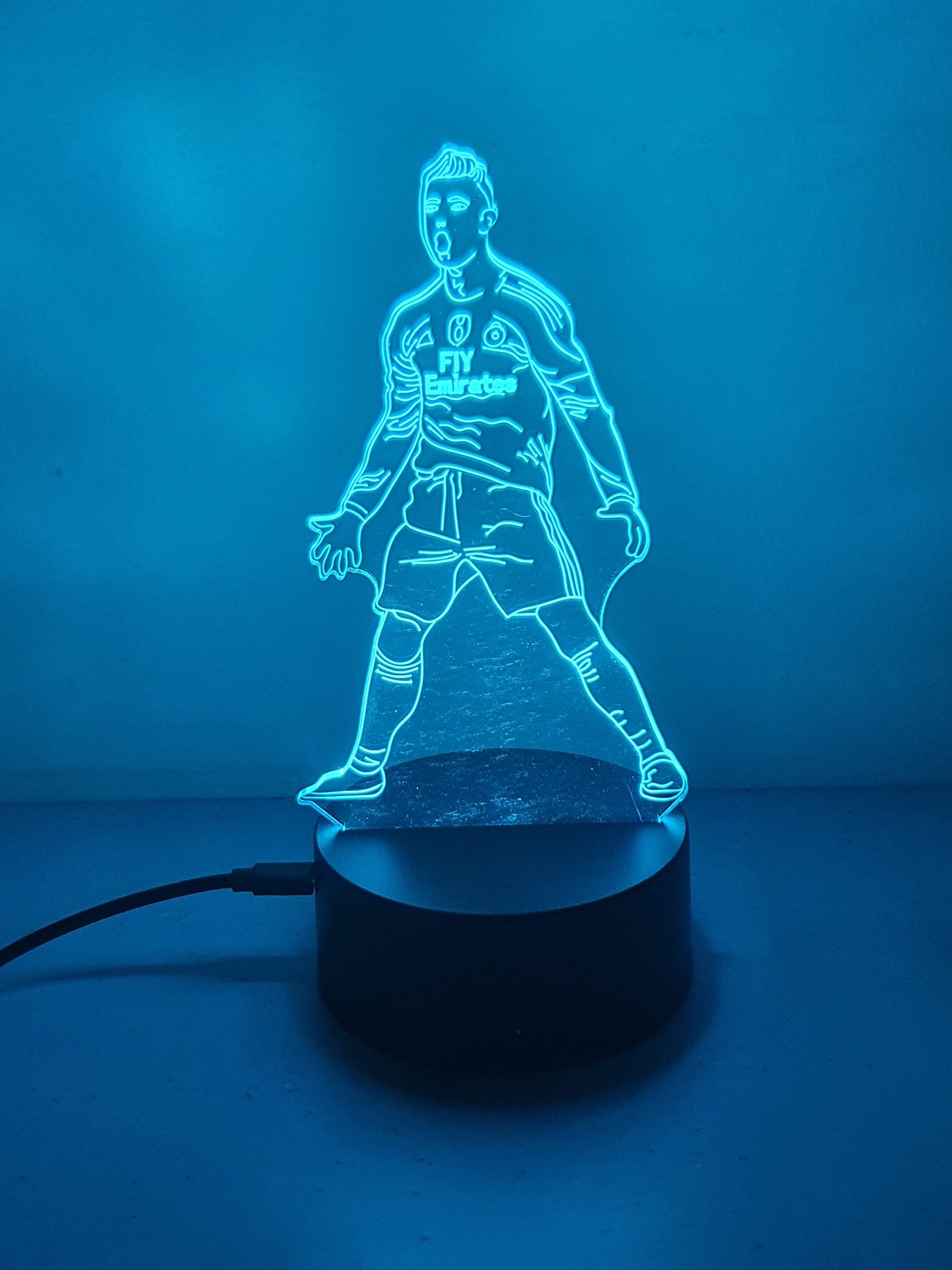 Lampe Veilleuse à LED illustration Cristiano Ronaldo CR7 – Image 3