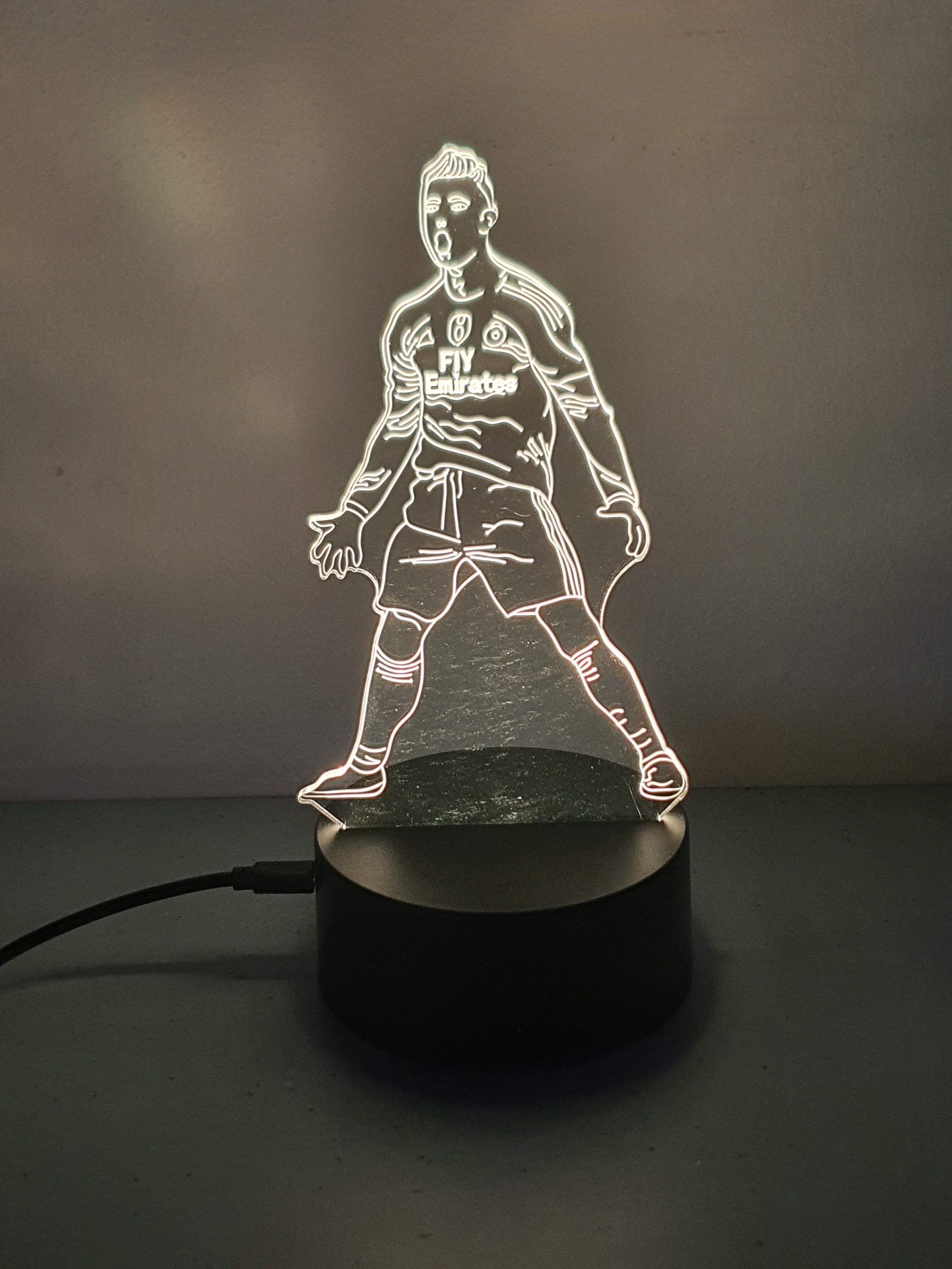 Lampe Veilleuse à LED illustration Cristiano Ronaldo CR7 – Image 2