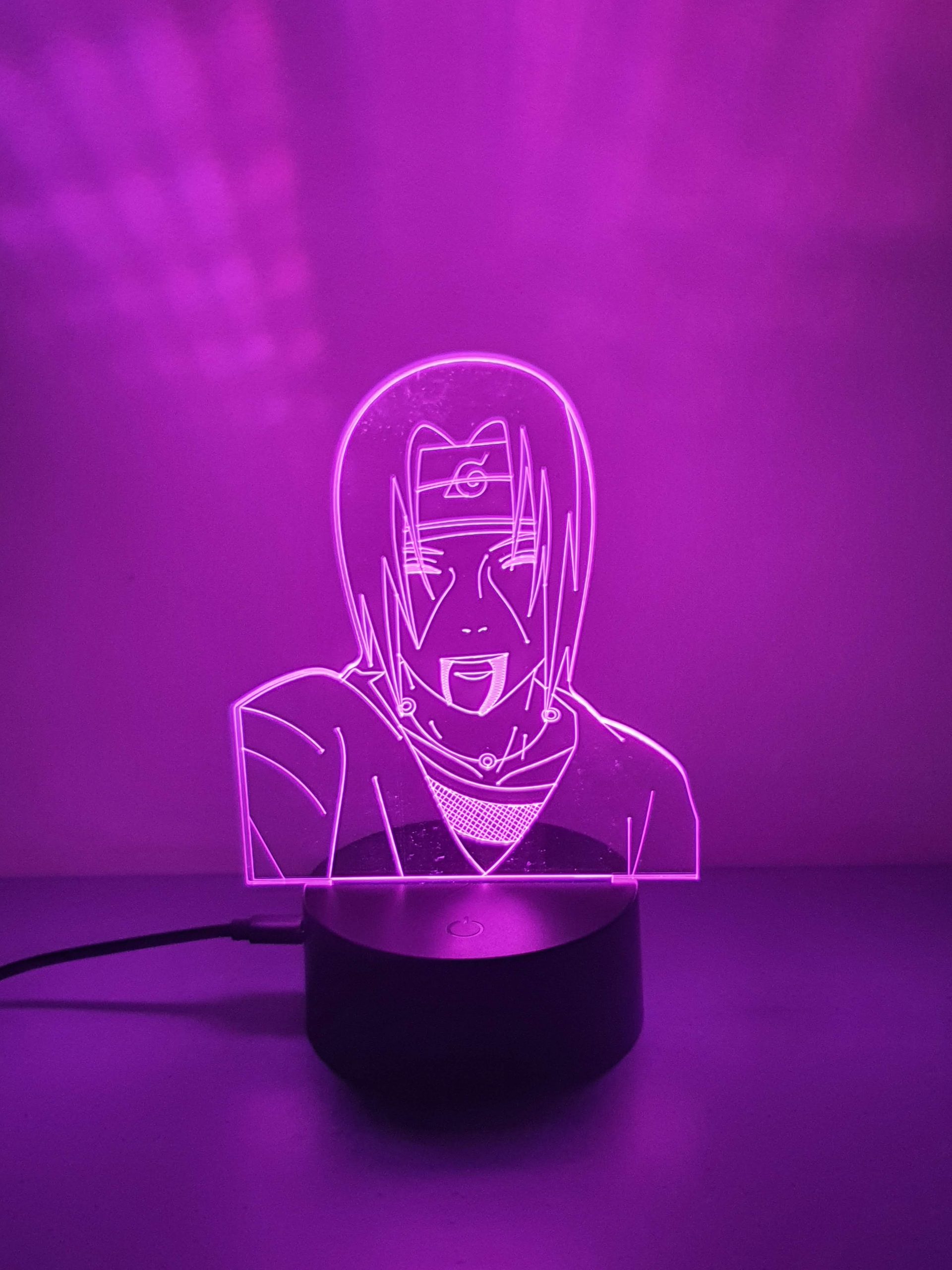 Lampe Veilleuse à LED illustration Itachi Uchiwa - Naruto – Image 7