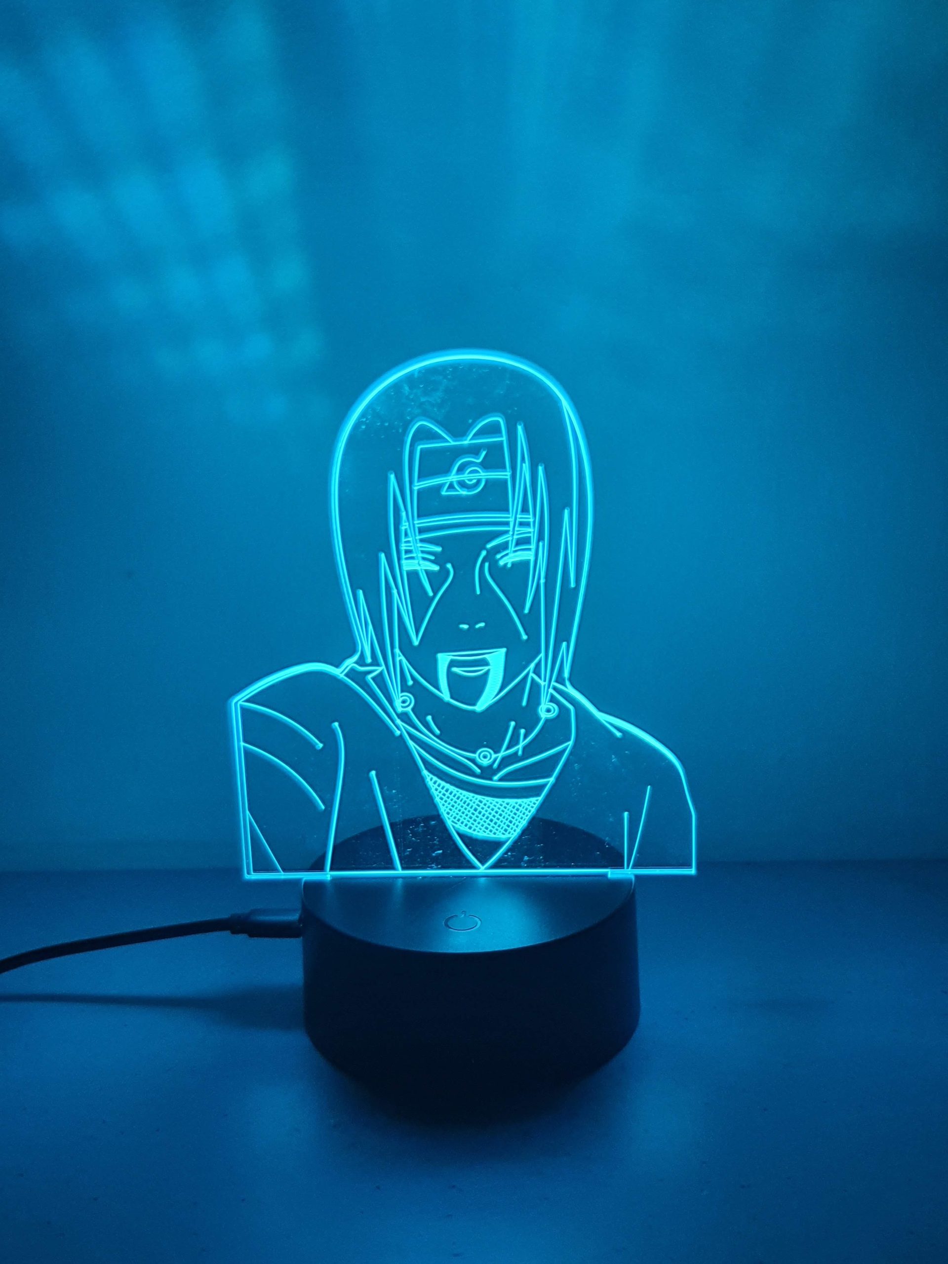 Lampe Veilleuse à LED illustration Itachi Uchiwa - Naruto – Image 6