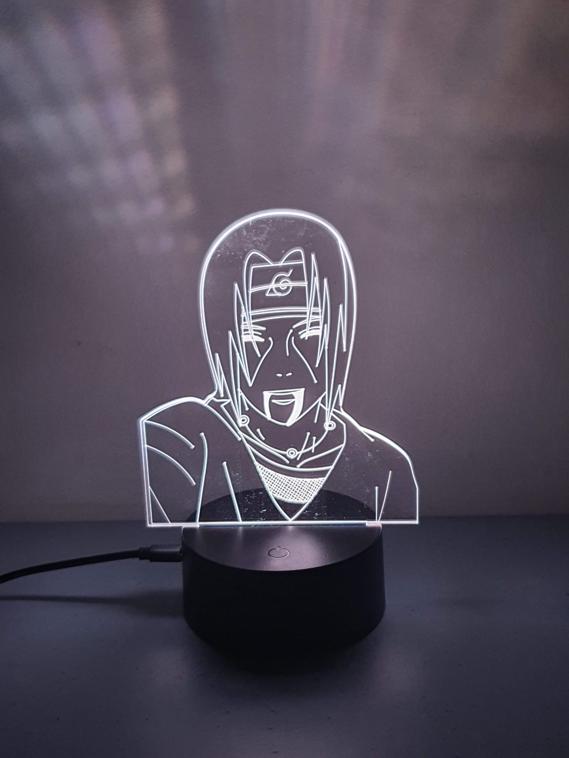 Lampe Veilleuse à LED illustration Itachi Uchiwa - Naruto – Image 5