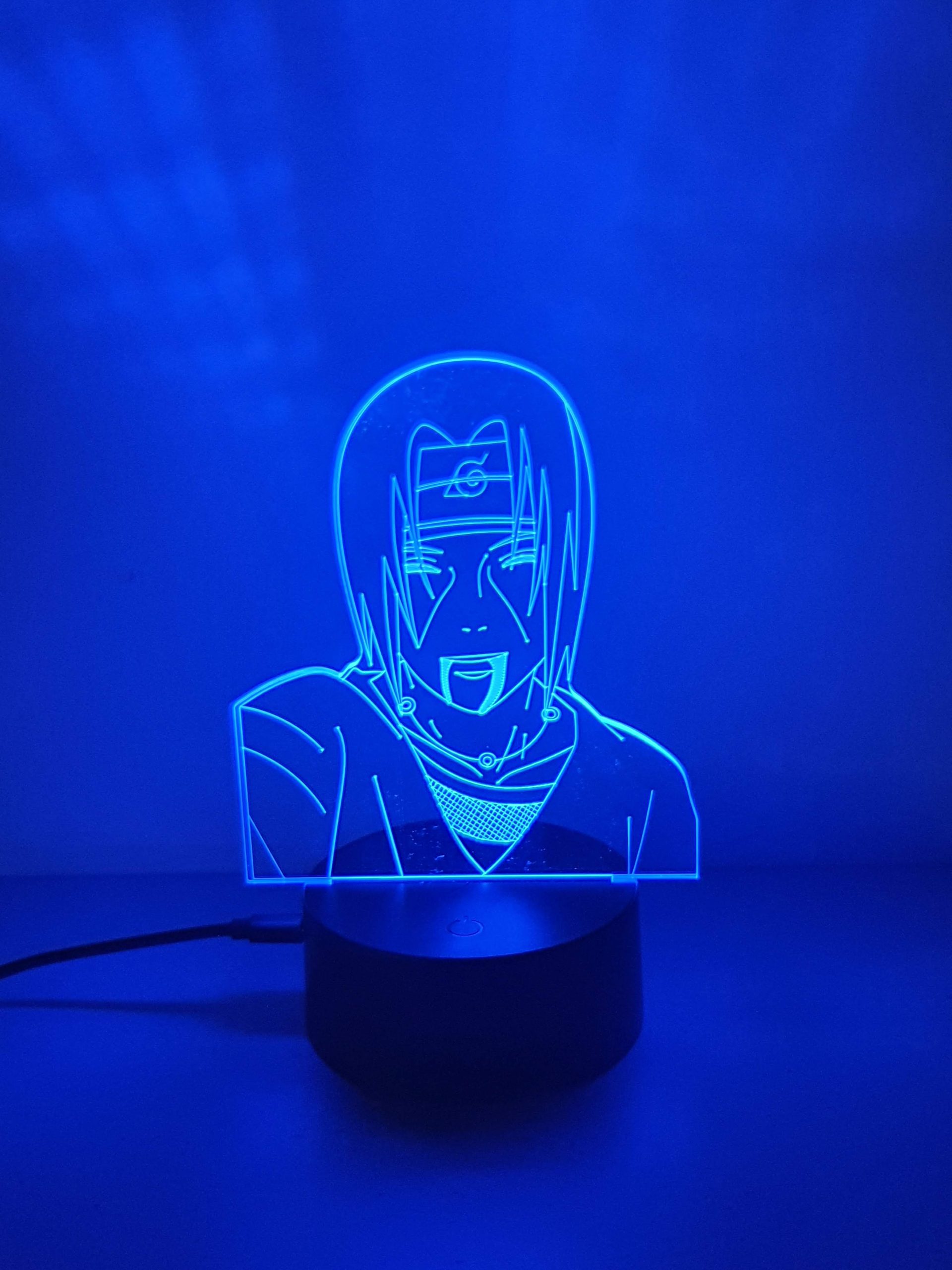 Lampe Veilleuse à LED illustration Itachi Uchiwa - Naruto – Image 4