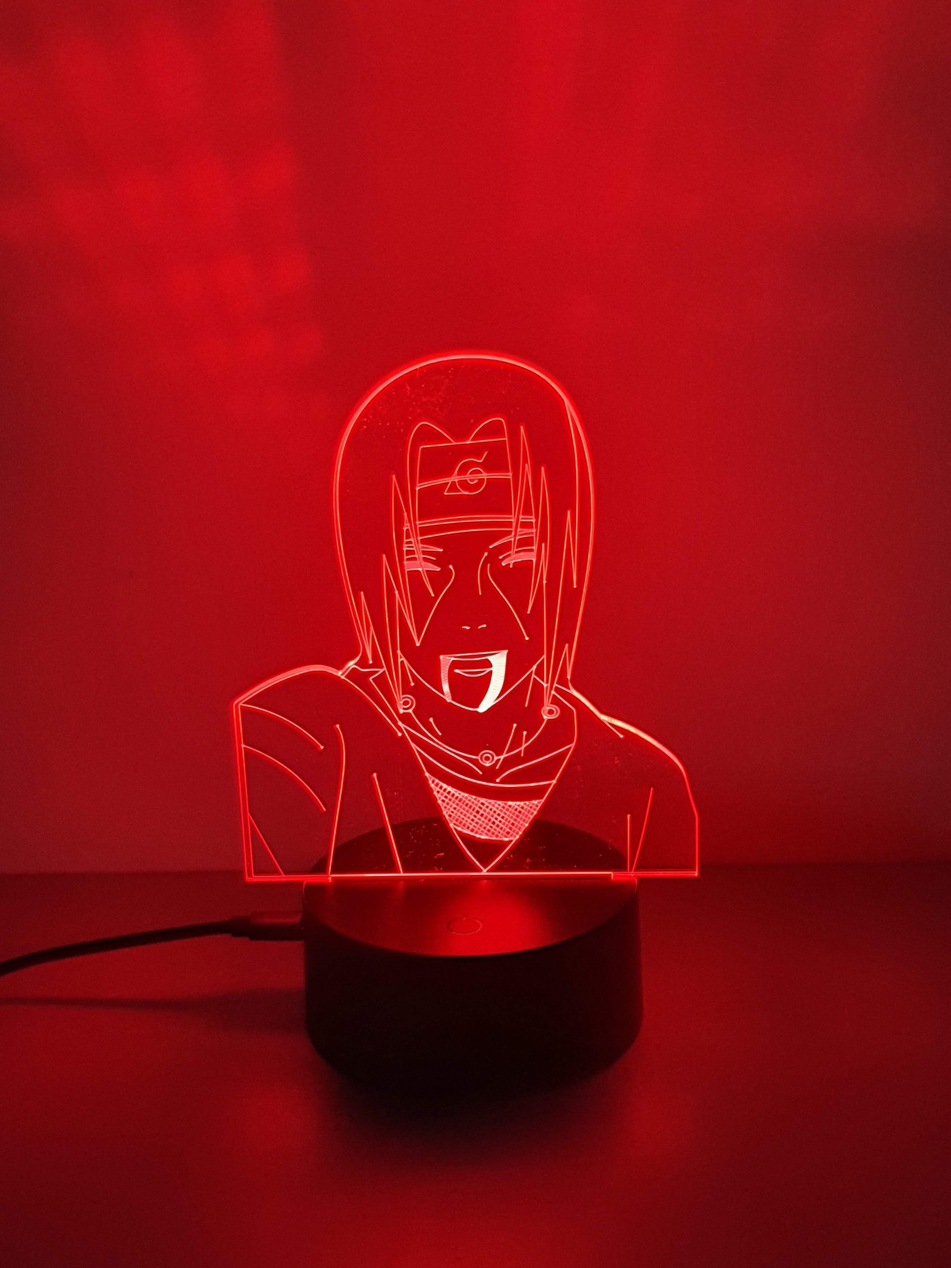 Lampe Veilleuse à LED illustration Itachi Uchiwa - Naruto – Image 2