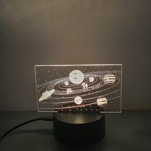 Lampe Veilleuse à LED illustration Planètes / Galaxie